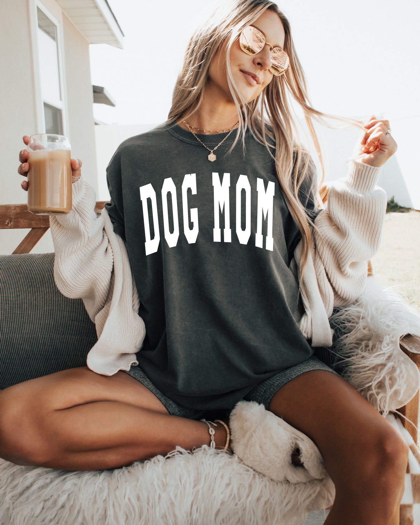 Dog Mom Comfort Colors Garment Dyed T Shirt