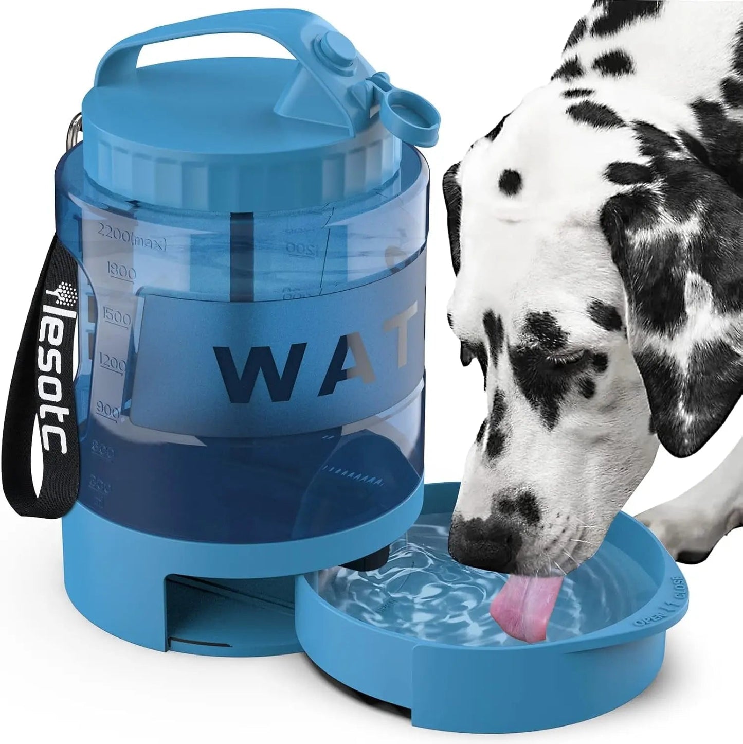Dog Travel Water Bottle Portable Leak Proof Bowl Dispenser Large Dogs Hiking