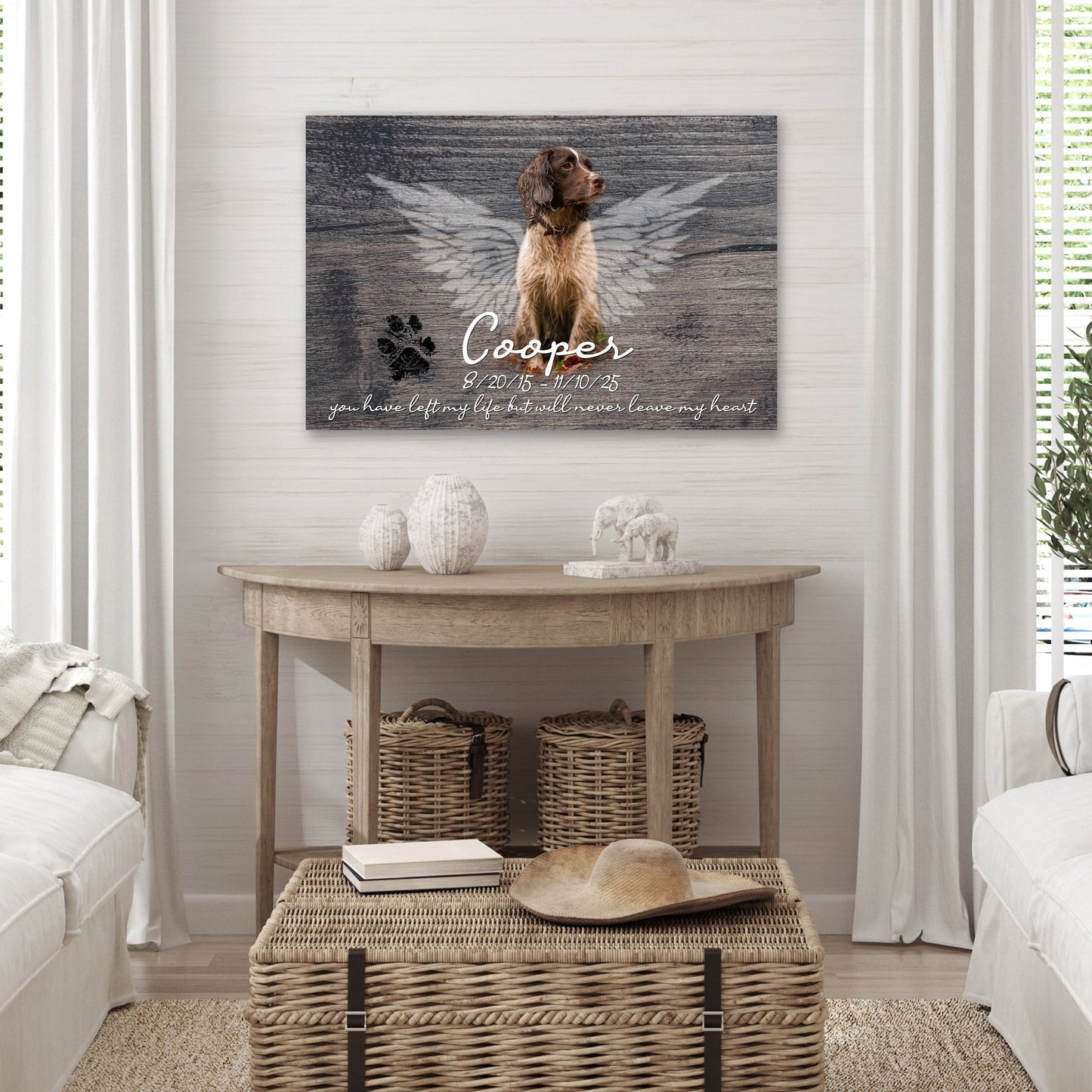 Dog Canvas Art - Dog Memorial Gift