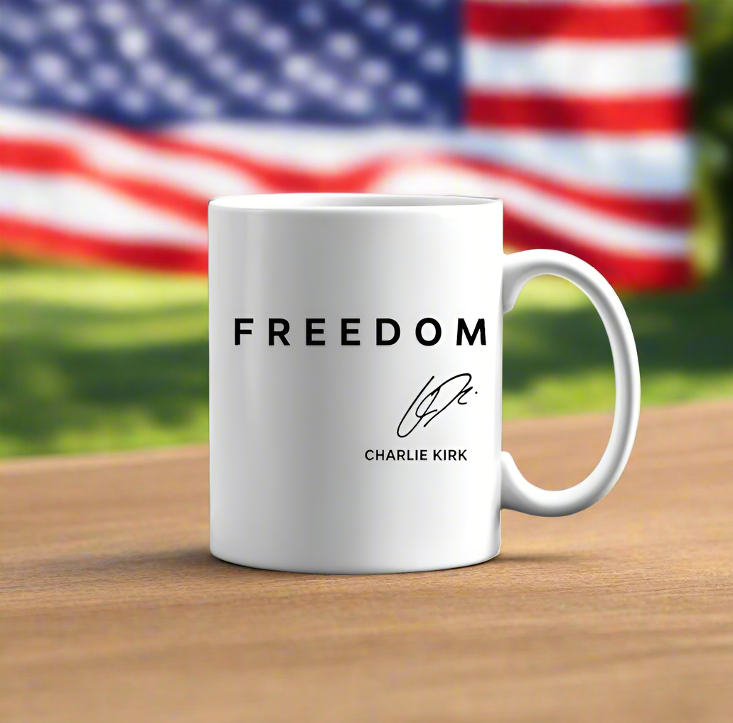 Freedom Charlie Kirk Mug