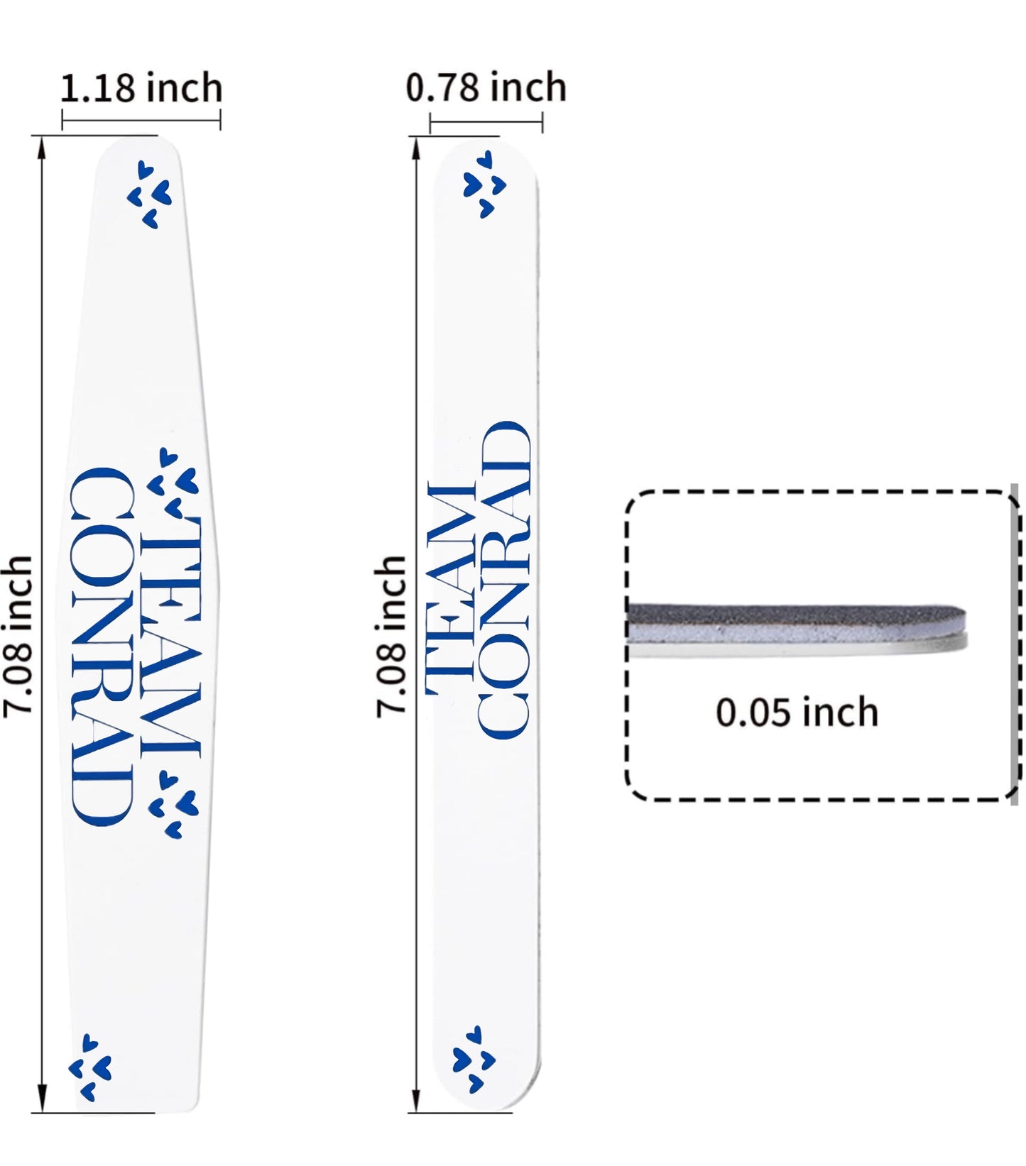 2pk Team Conrad 180 Grit Nail File