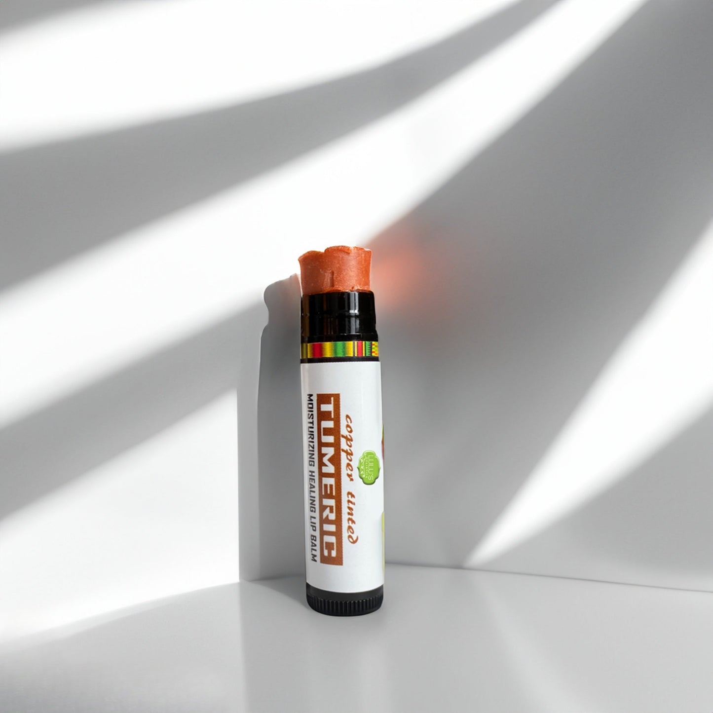 Turmeric Brightening Lip Balm Set - for Dark, Dry Lips (Plain, Copper, Raspberry)