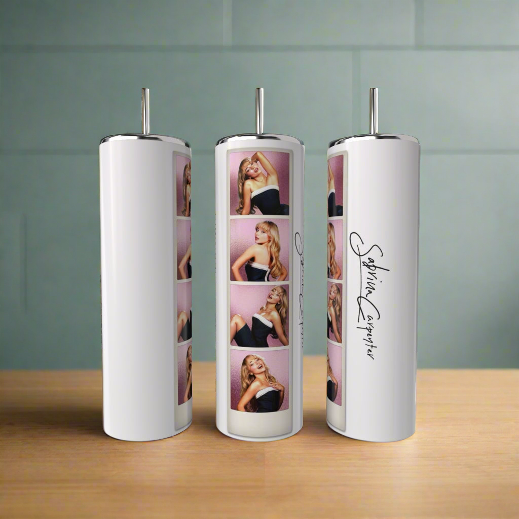 Sabrina Carpenter Photo Strip Tumbler