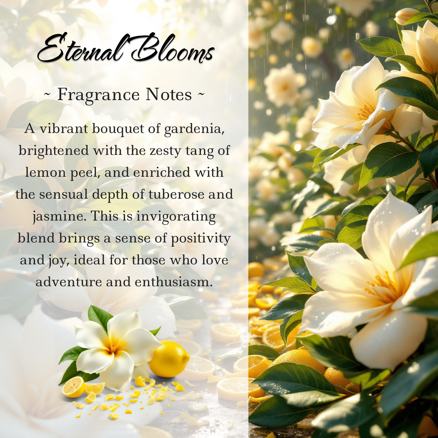 Eternal Blooms Crystal-Enhanced Oil Diffuser, Car Air Freshener, 8ml