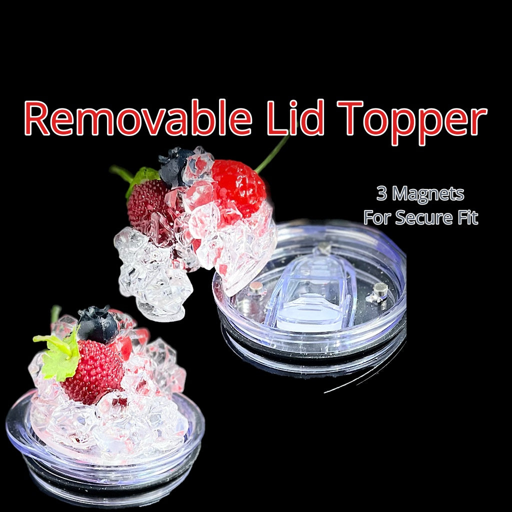 Eltio 20oz Skinny Tumbler with 3D Decorative Lid Topper