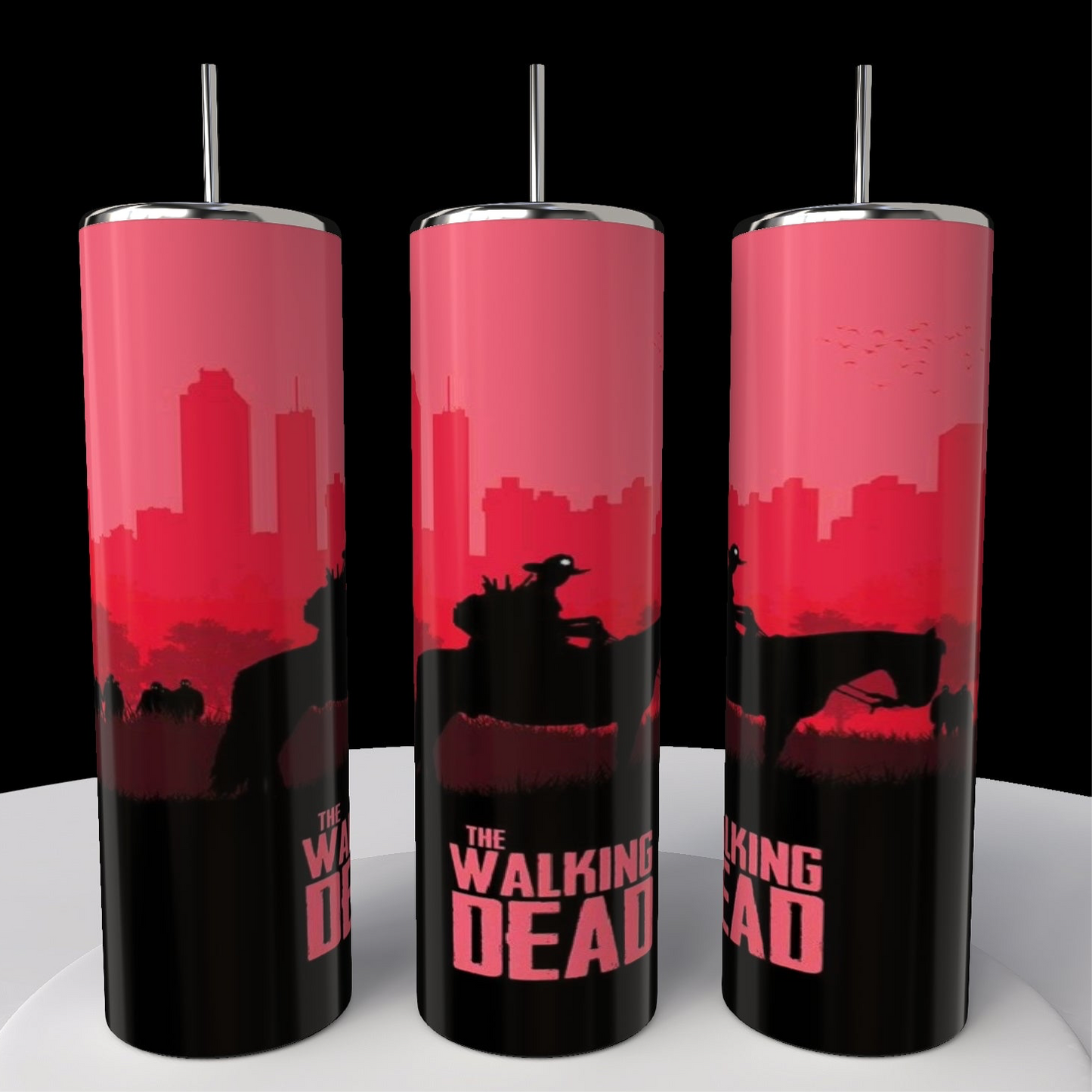 Red | The Walking Dead 20oz Skinny Tumbler