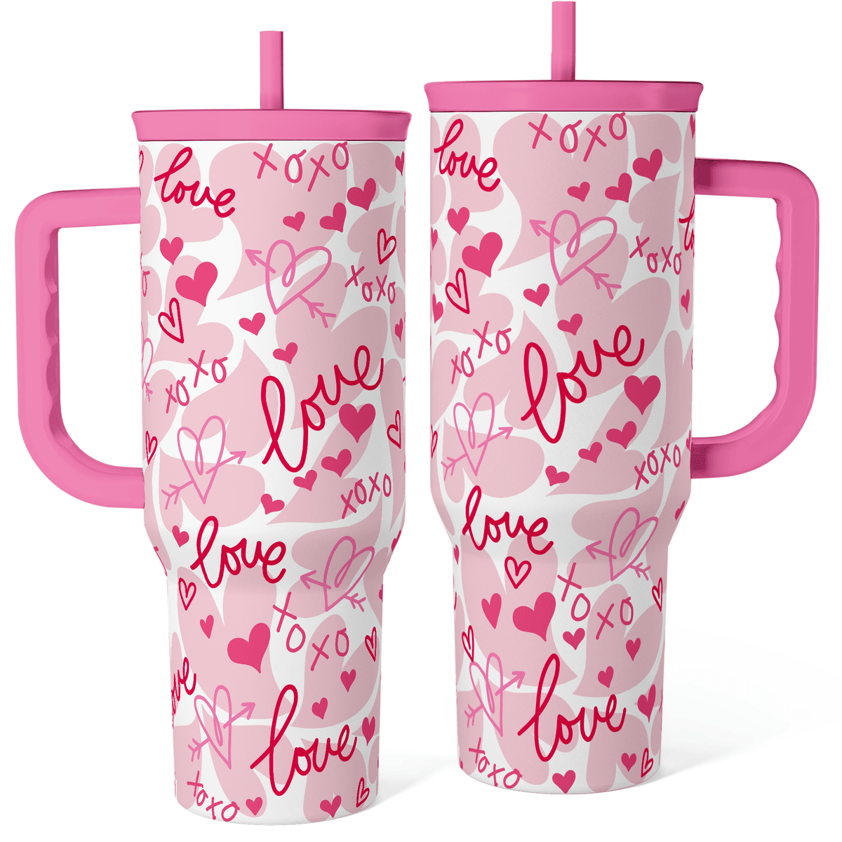Pink Love Slidemate | Slider Tumbler with Handle 40oz