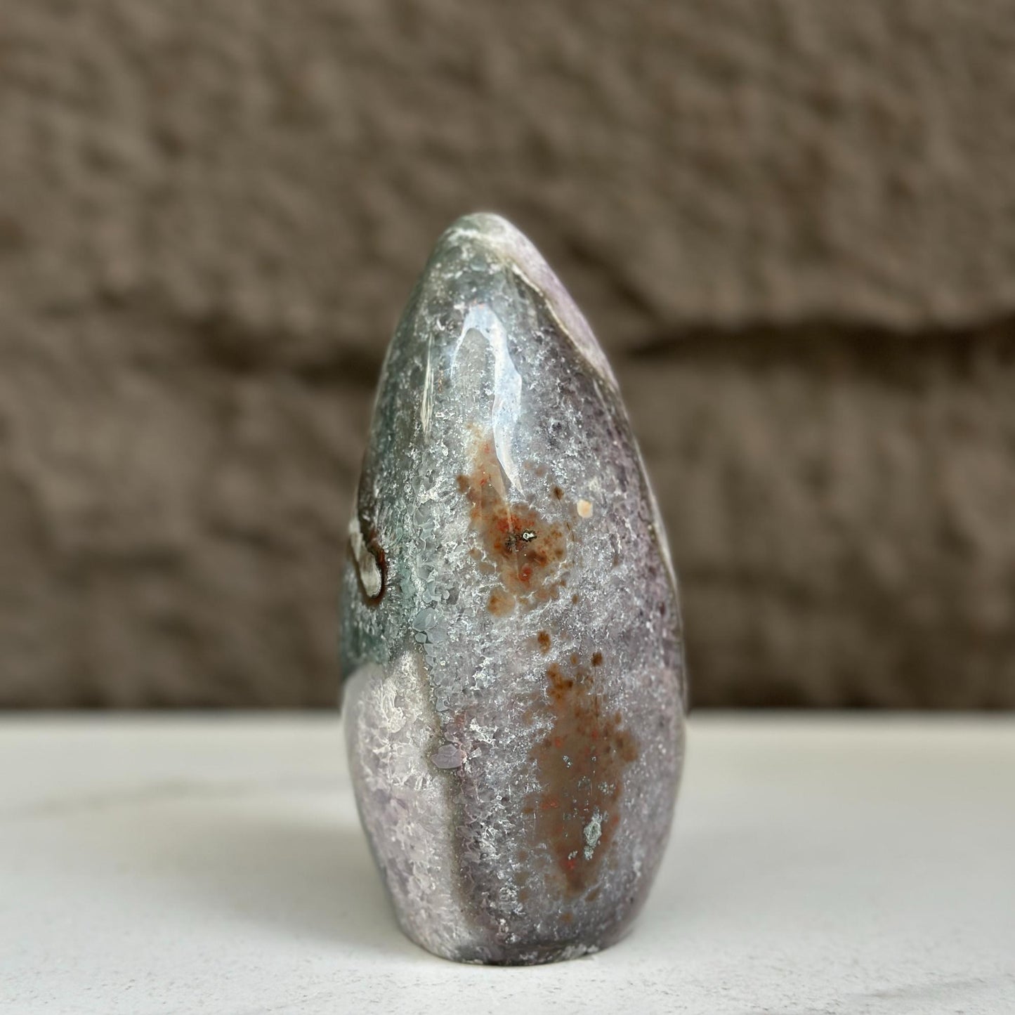 Natural Quartz Amethyst Geode Egg