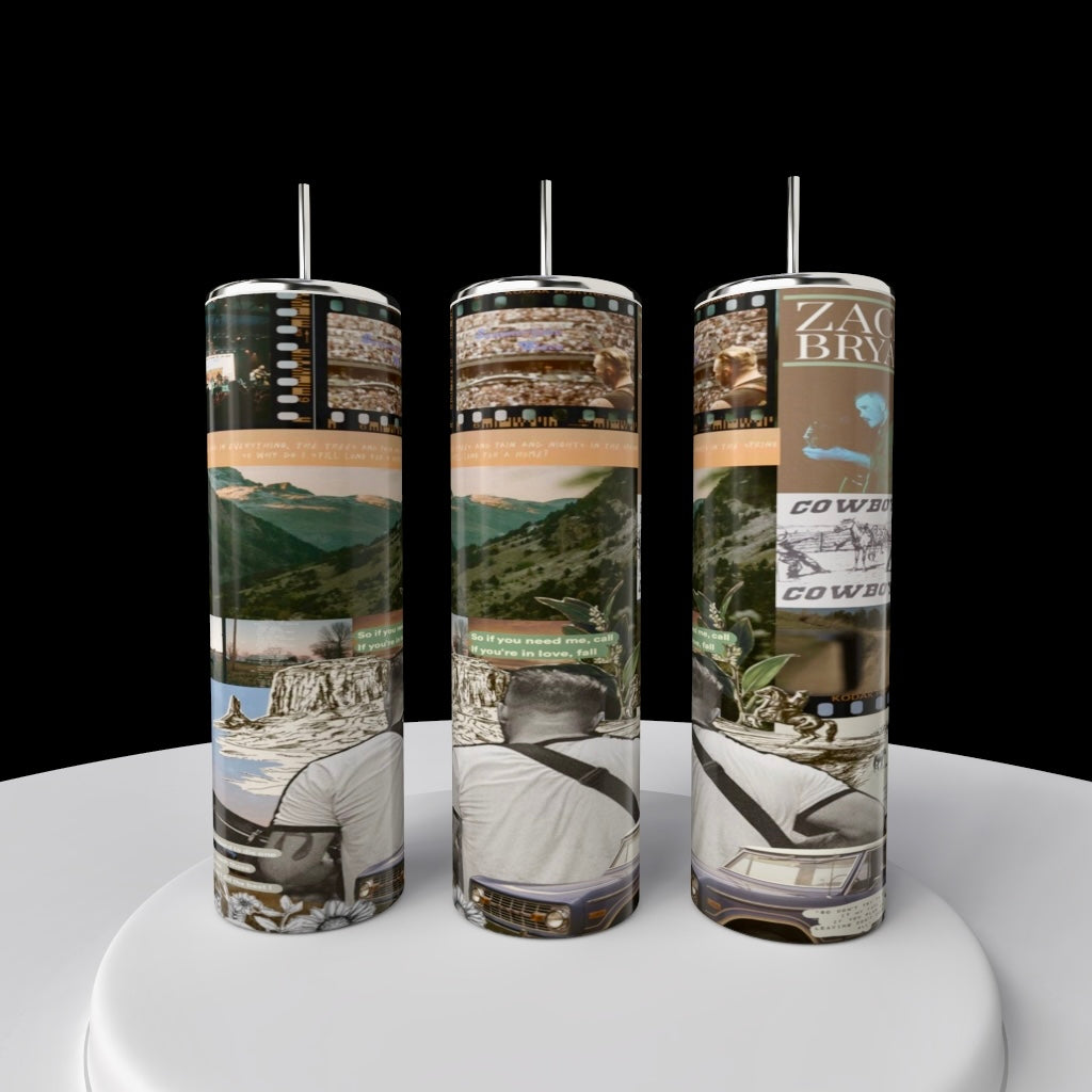 Zach Bryan 20oz Stainless Steel Insulated Tumbler