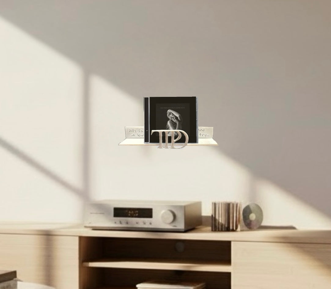Tortured Poets Floating Album Display Shelf