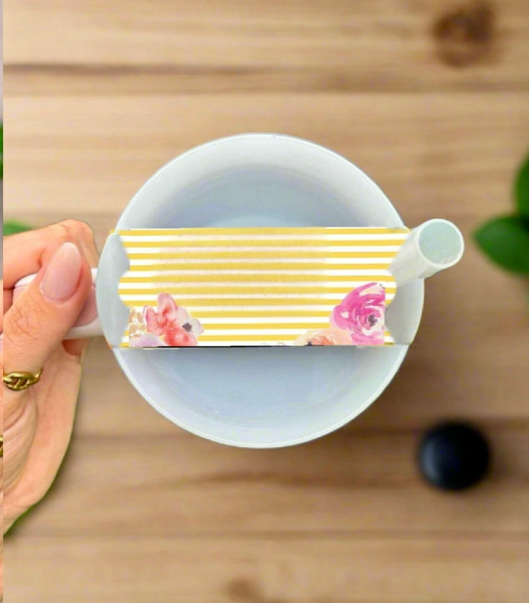 Spring Stripe Lid Topper
