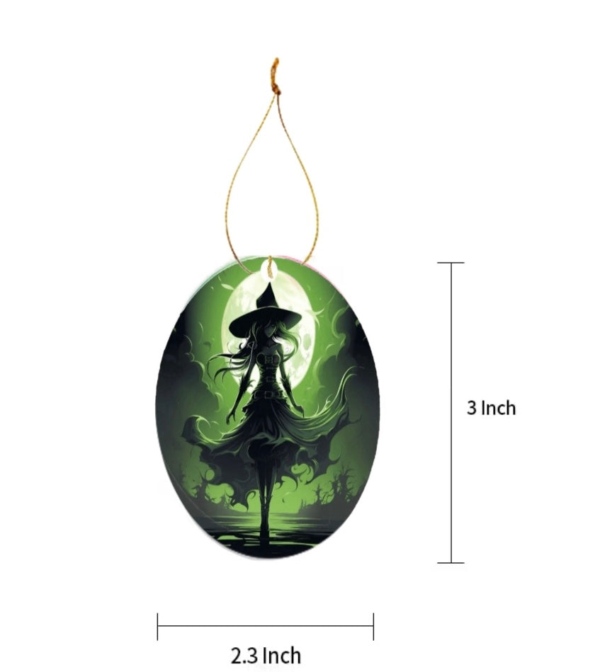 Wicked Witch Ceramic Tree Ornament