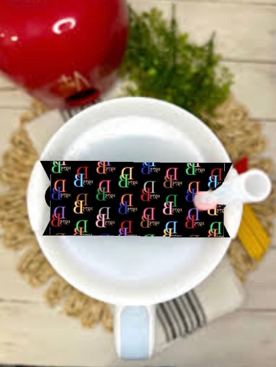 Multicolor Monogram Lid Plate/Topper