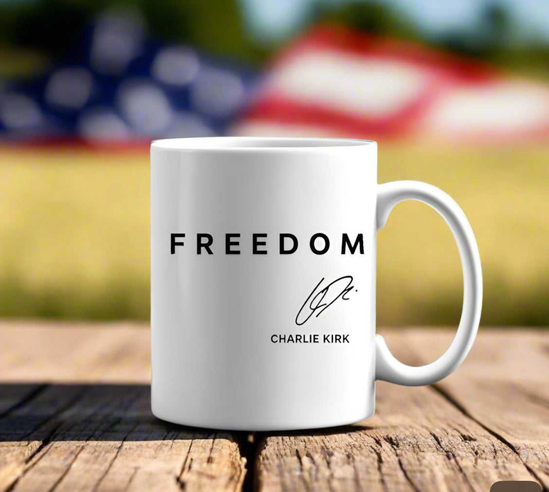 Freedom Charlie Kirk Mug