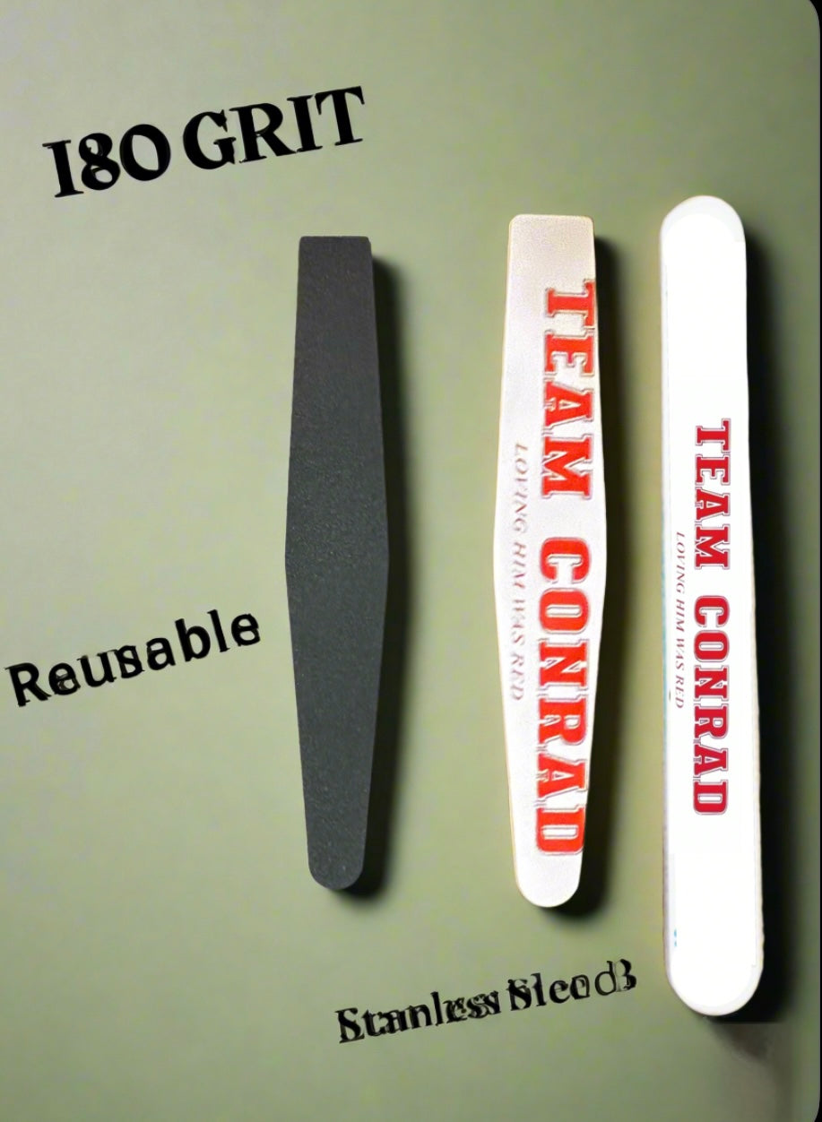 Team Conrad 180 grit stainless Steel Nail File