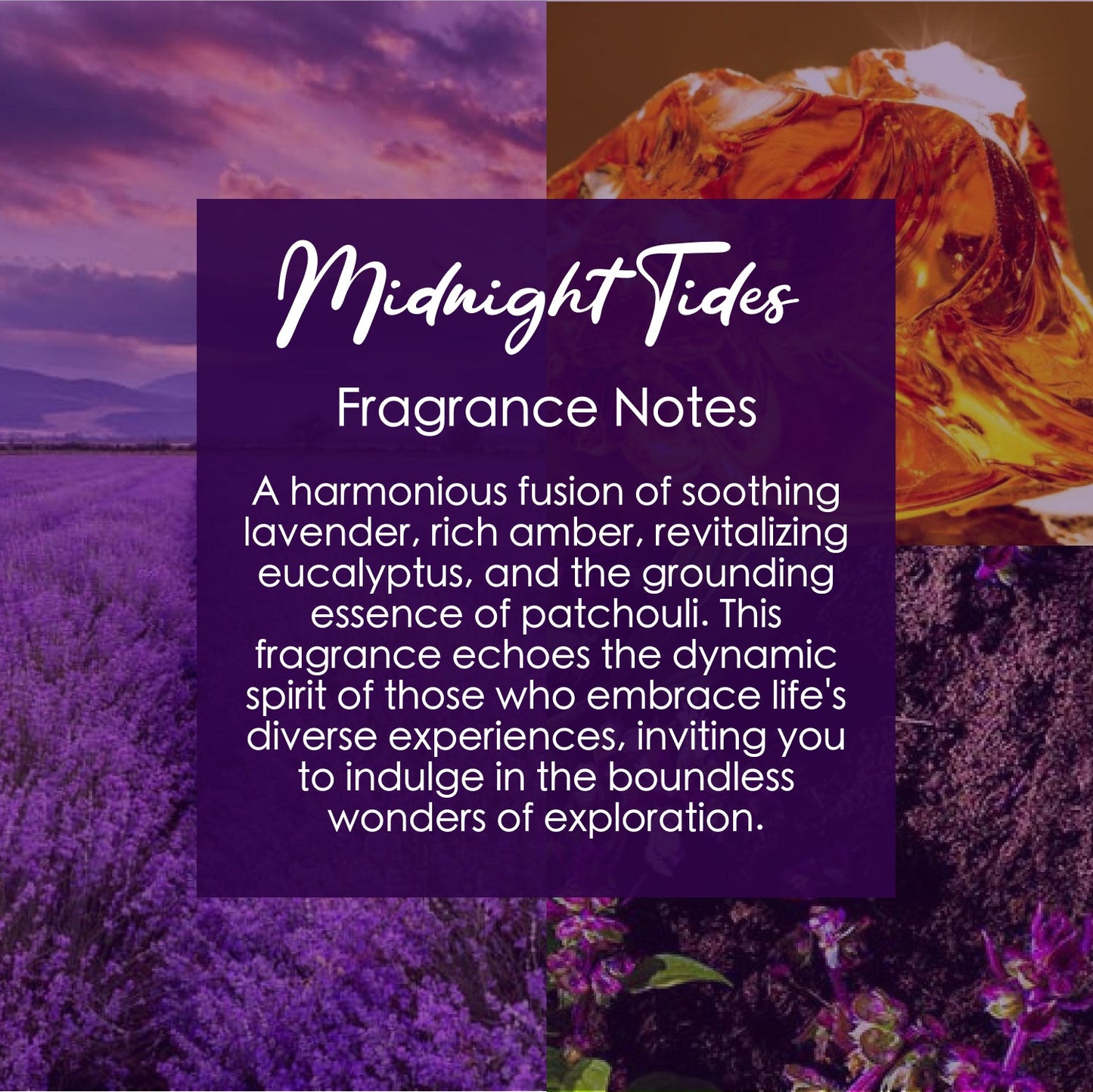 Midnight Tides Crystal-Enhanced Premium Coconut-Soy Wax Melts
