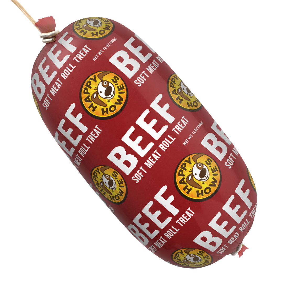Happy Howie's Beef Meat Roll Dog Treat (12oz)