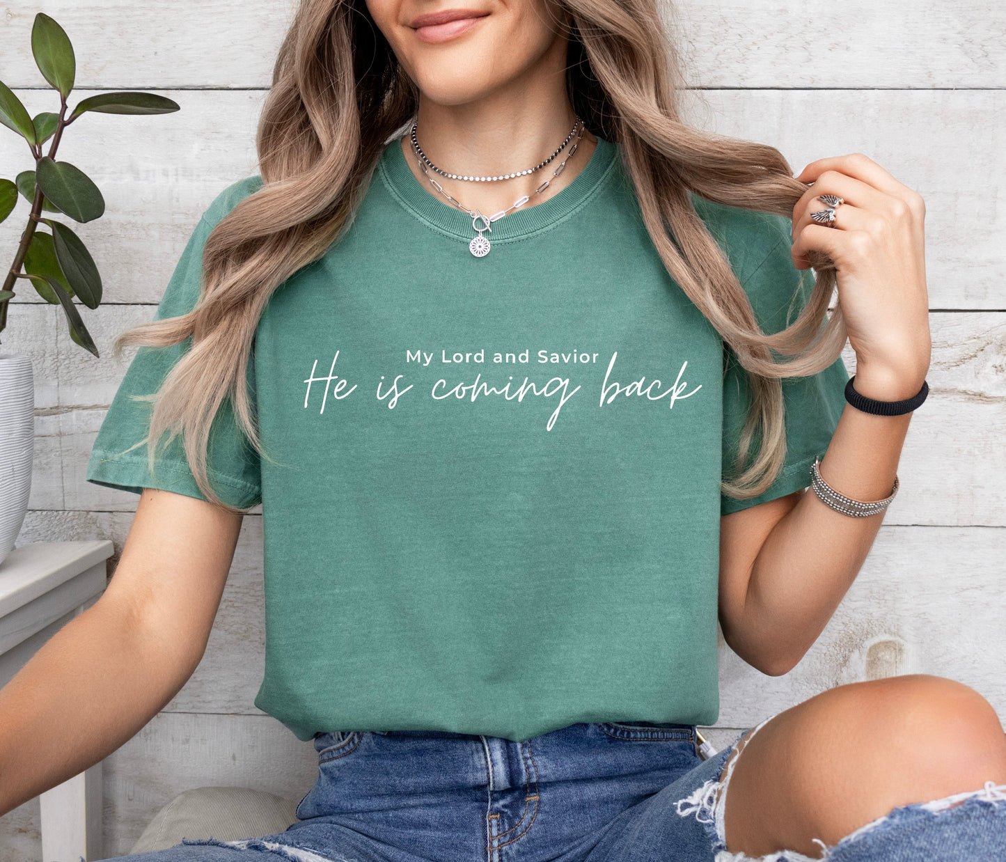 He is coming back Christian Comfort Colors T Shirt