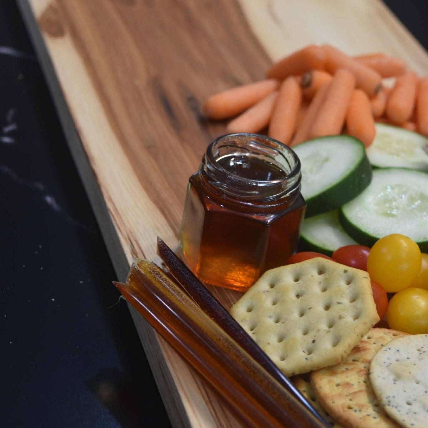Hickory Live Edge Serving Board