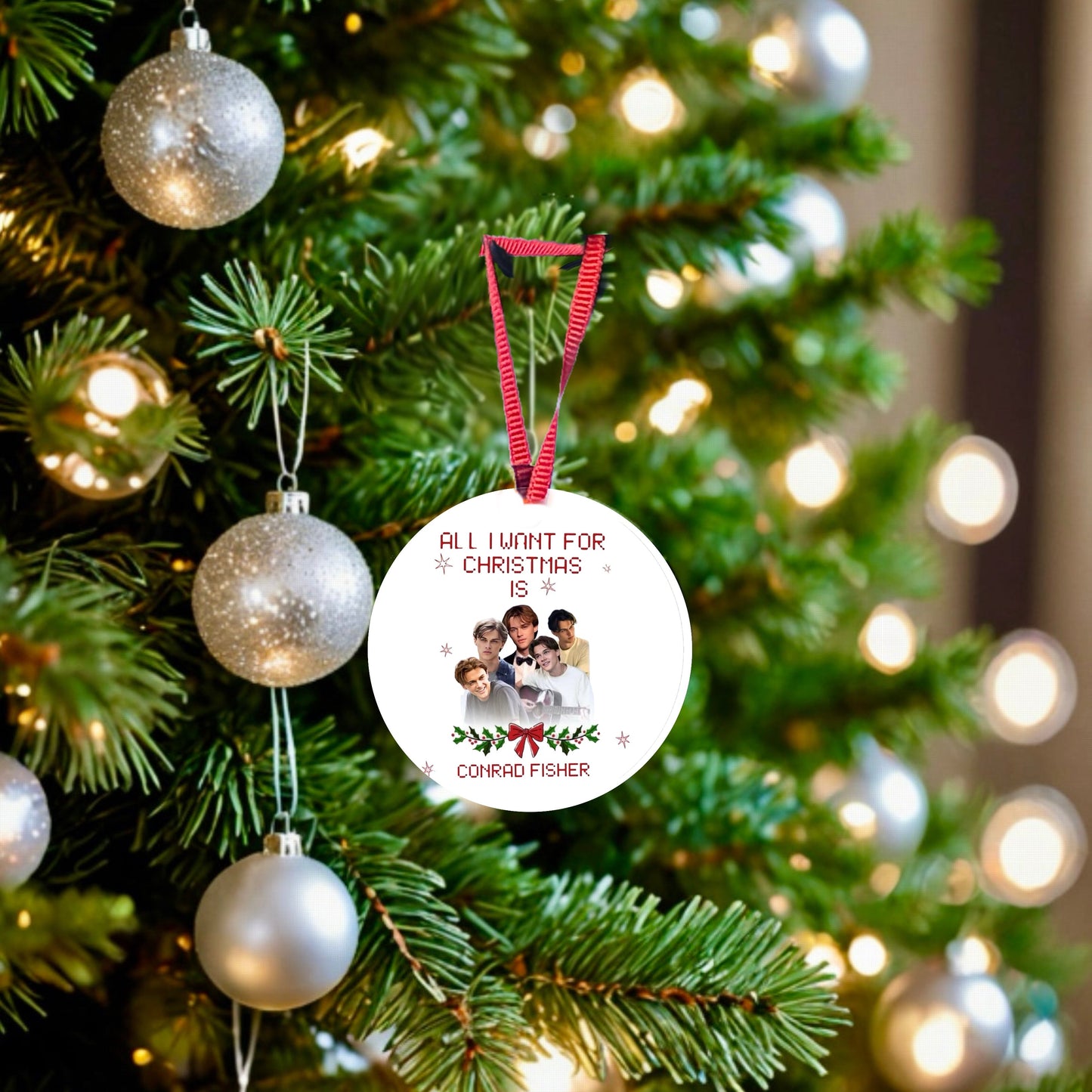 All I Want For Christmas Is Conrad Fisher Ceramic Tree Ornament