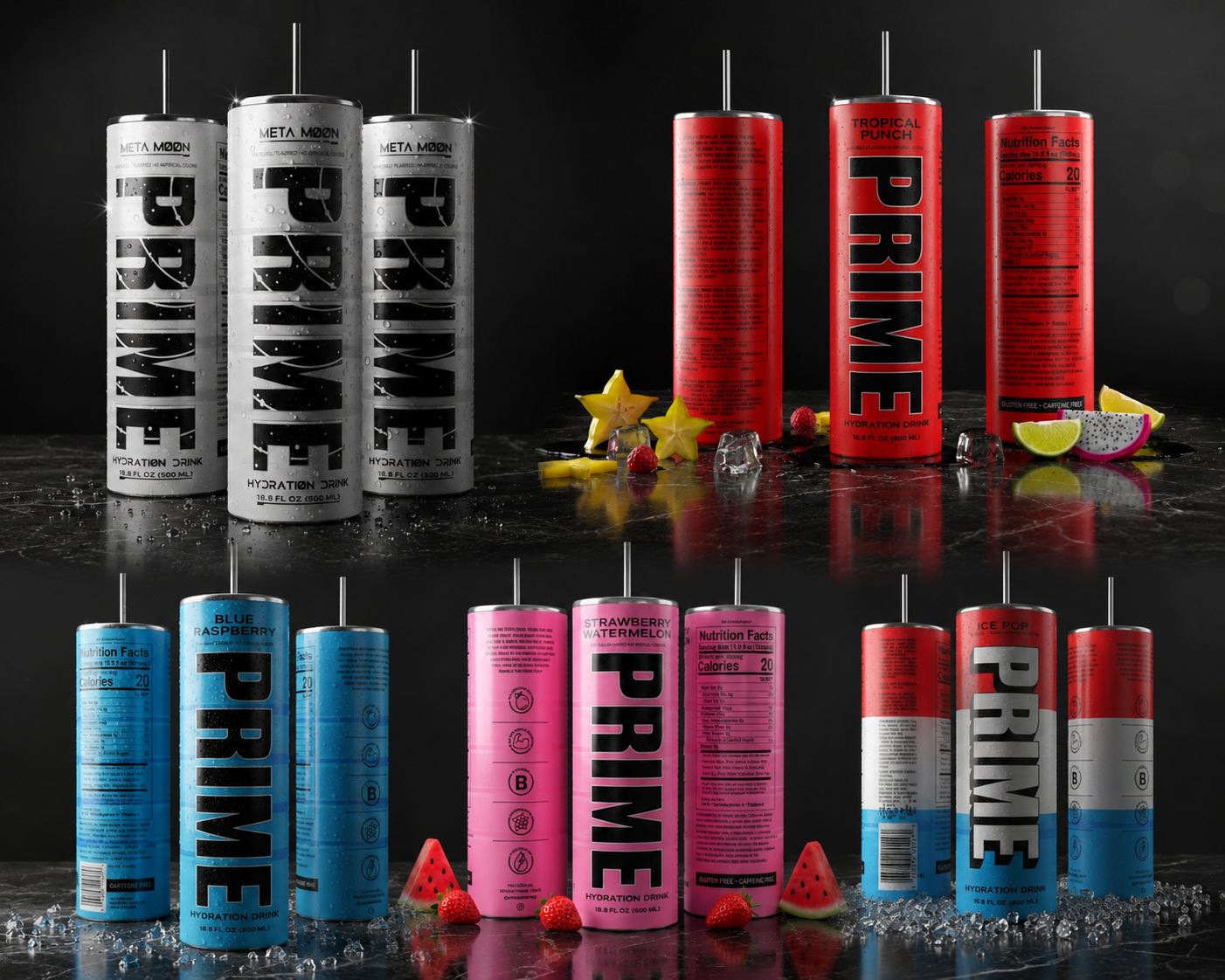 Colorful Prime Energy 20 ounce tumbler