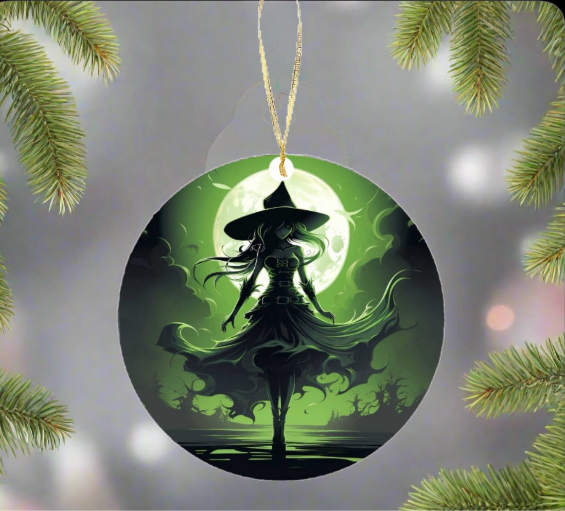 Wicked Witch Ceramic Tree Ornament