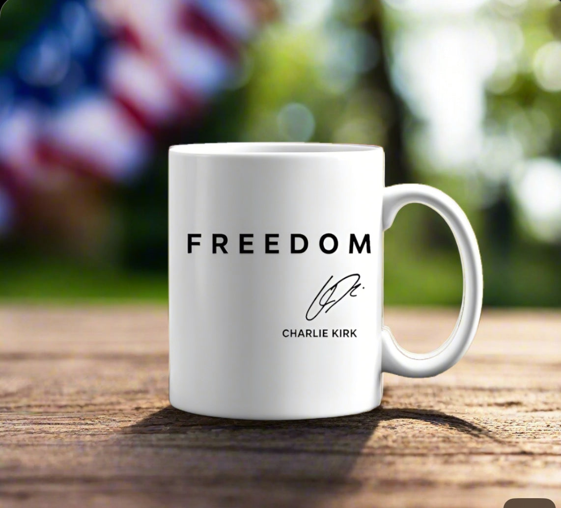 Freedom Charlie Kirk Mug