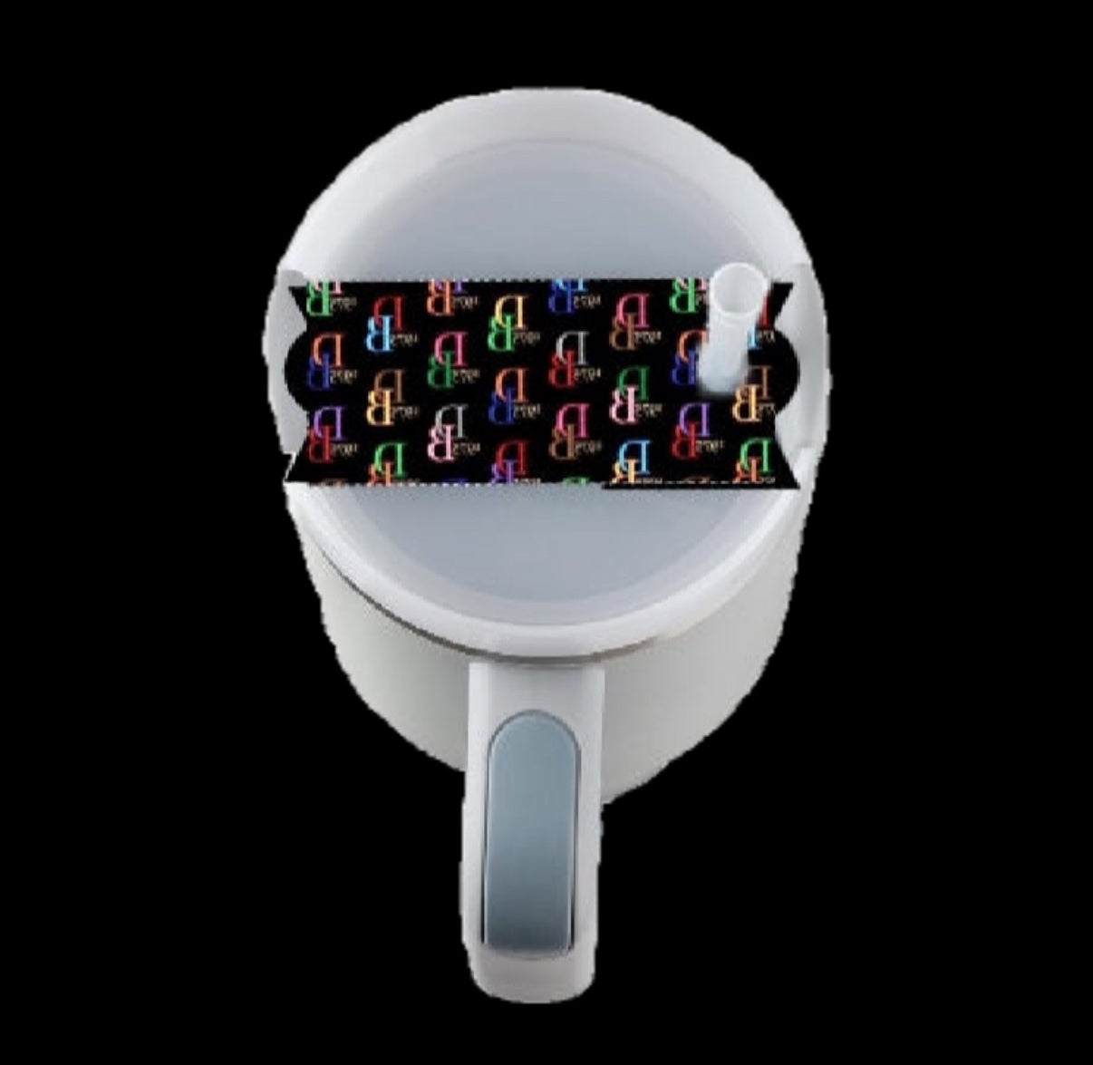 Multicolor Monogram Lid Plate/Topper