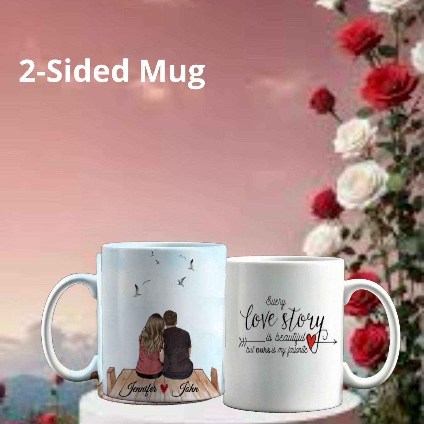 Personalized Couples Ceramic Mug