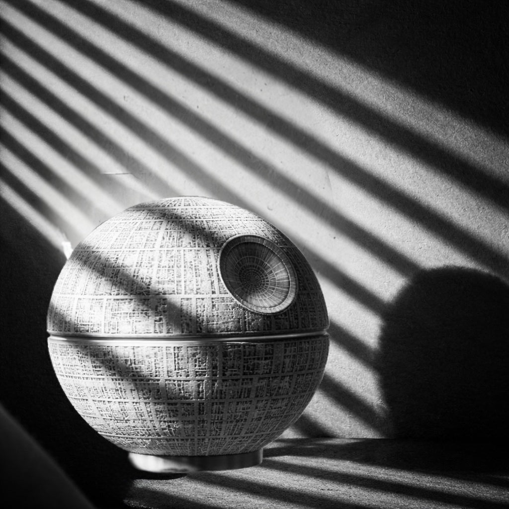 3D Printed Death Star Sphere Lamp Shade