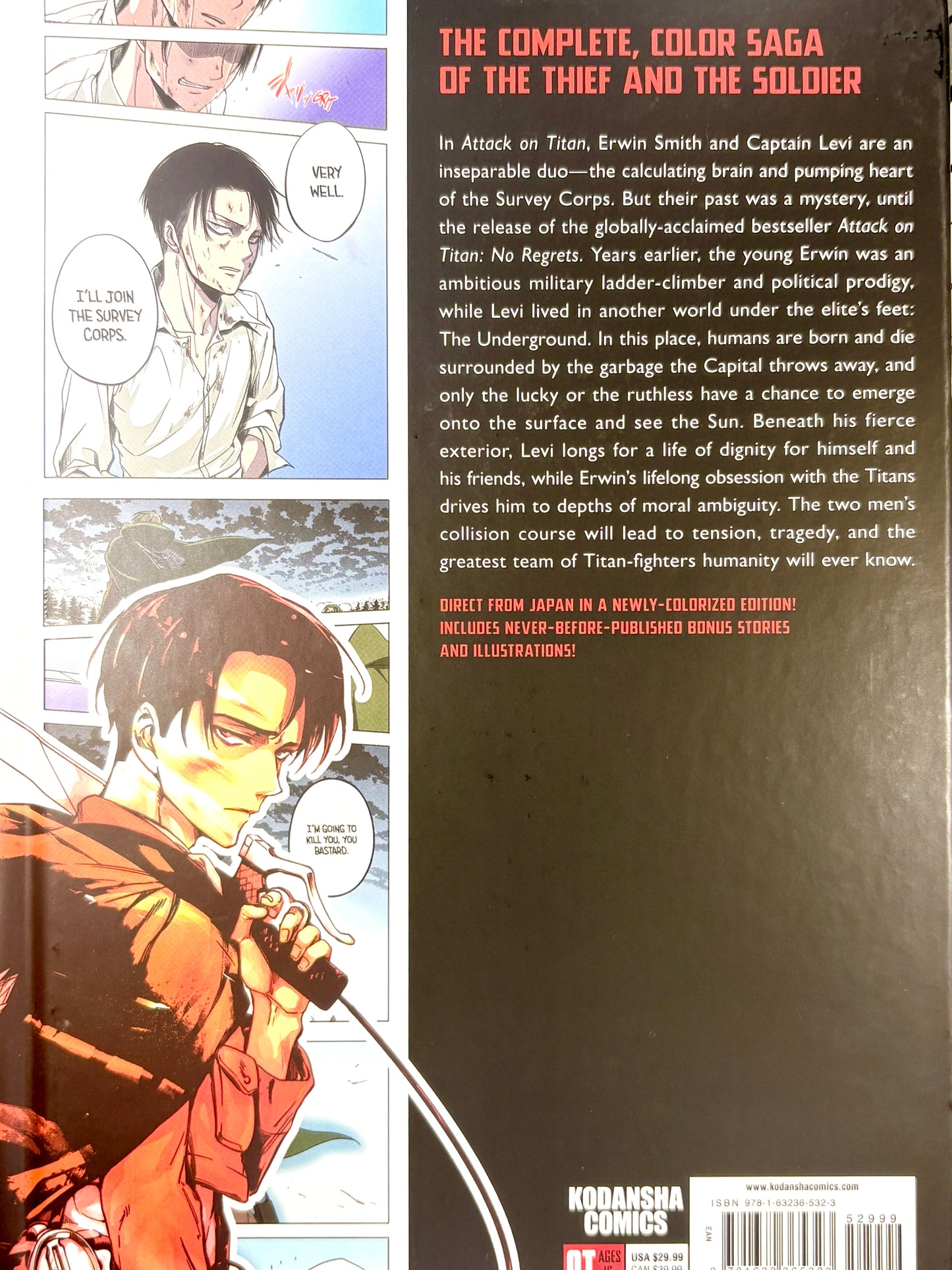 Attack on Titan No Regrets Complete Color Edition Hardcover