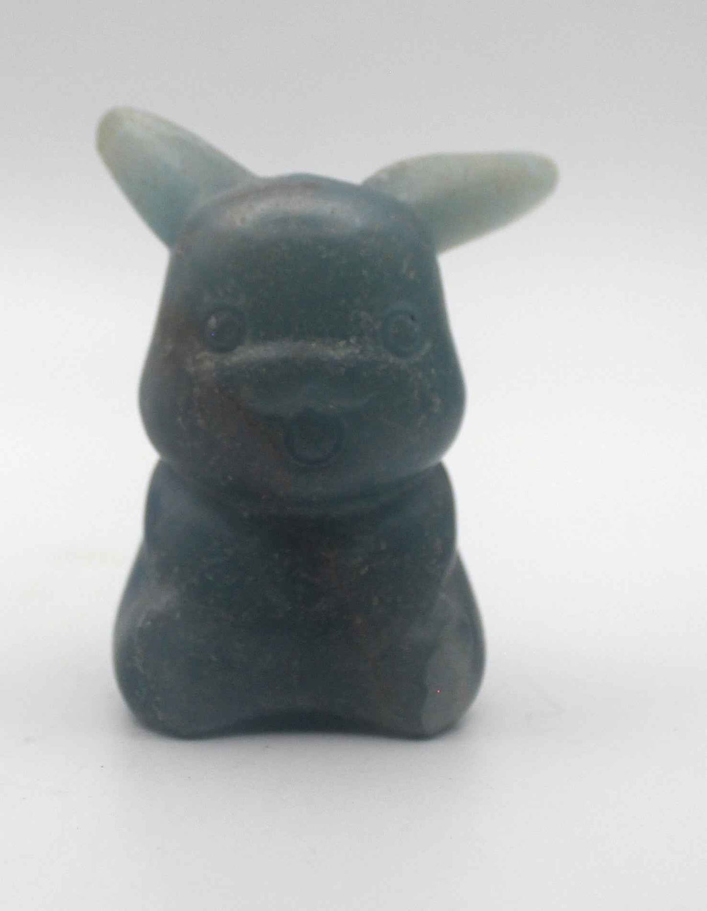 Blue Banded Calcite (Blue Onyx) Pikachu Crystal Carving – Calming & Collectible