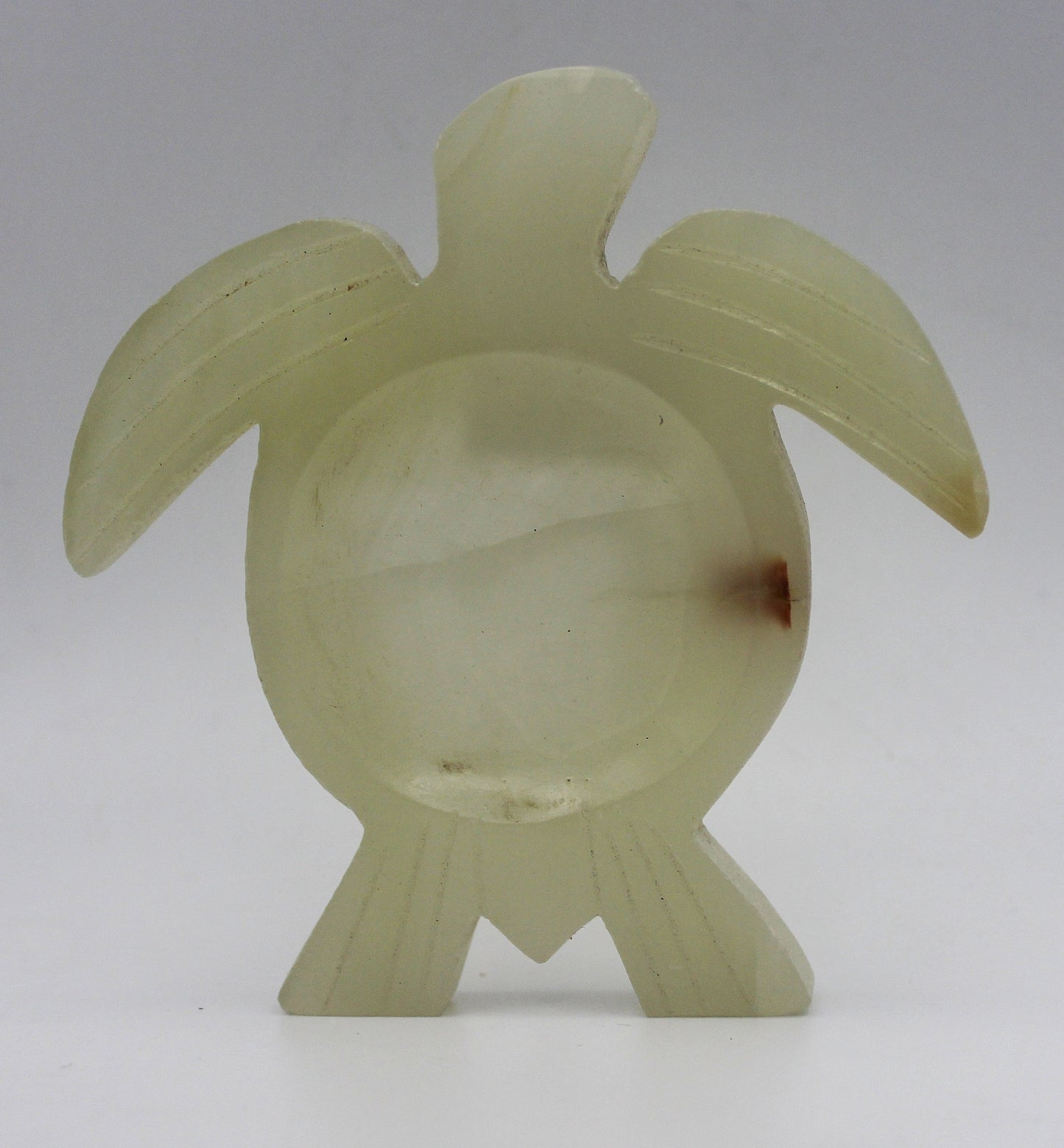 Green Banded Calcite Turtle Dish – Heart-Centered Calm & Functional Crystal Decor