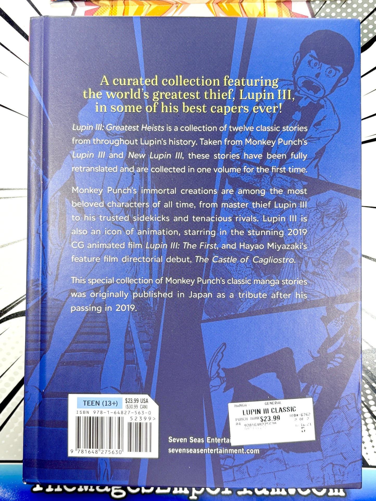 Lupin III Greatest Heists Hardcover The Classic Collection Monkey Punch
