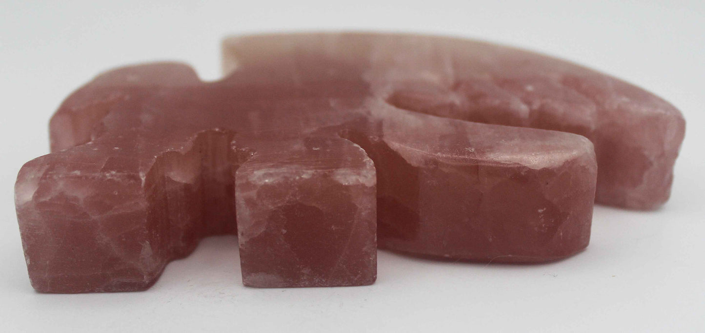 Mangano Calcite Griffin Carving – Heart Healing Guardian