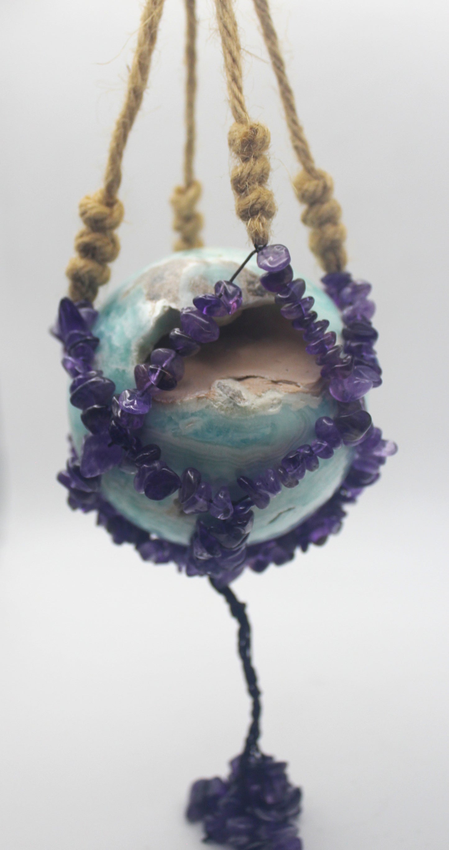 Crystal Chip Sphere Hanger