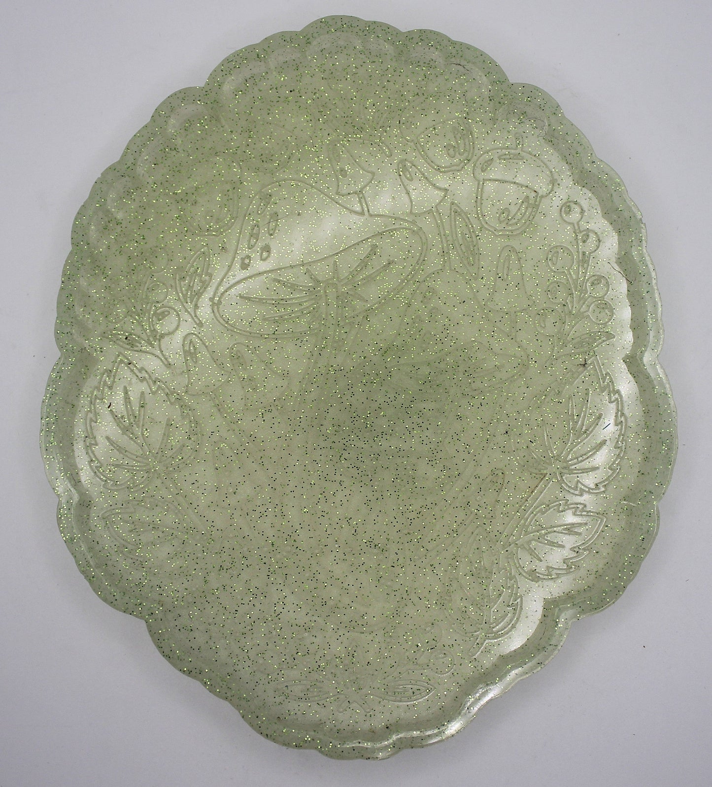 Resin Mushroom Woodsy Trinket Tray