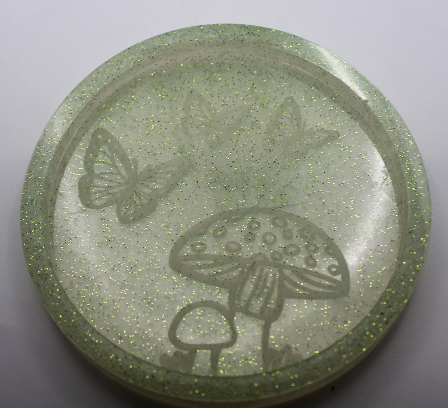 Resin Mushroom Butterfly Trinket Tray