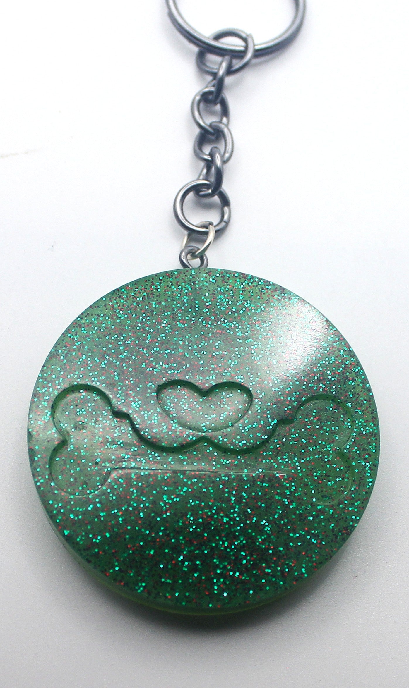 Resin Dog Bone Keychain