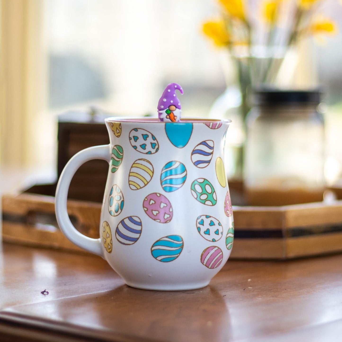 Floating Purple Spring Gnome Tea Infuser - Cute Tea Infuser for Loose Leaf Tea