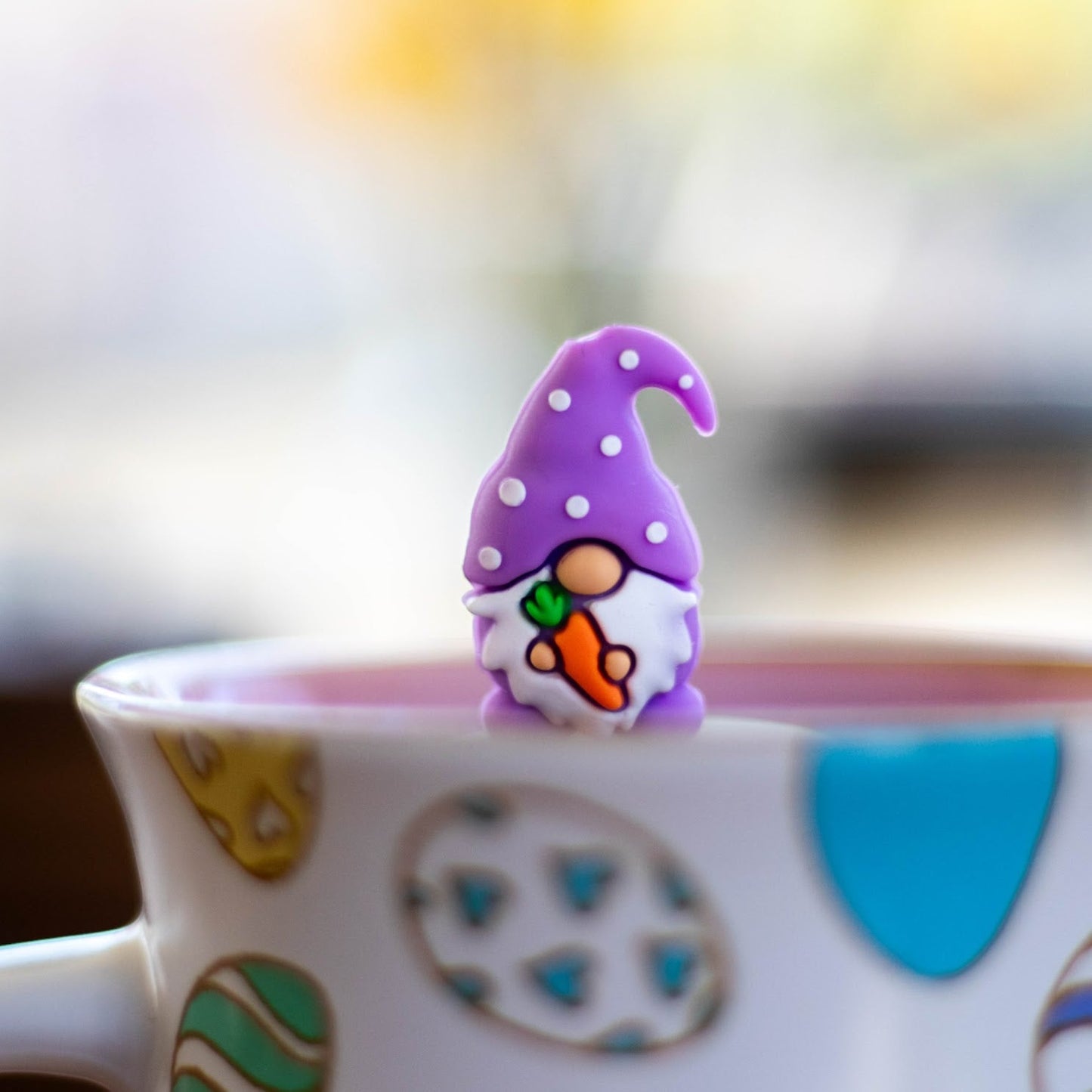 Floating Purple Spring Gnome Tea Infuser - Cute Tea Infuser for Loose Leaf Tea