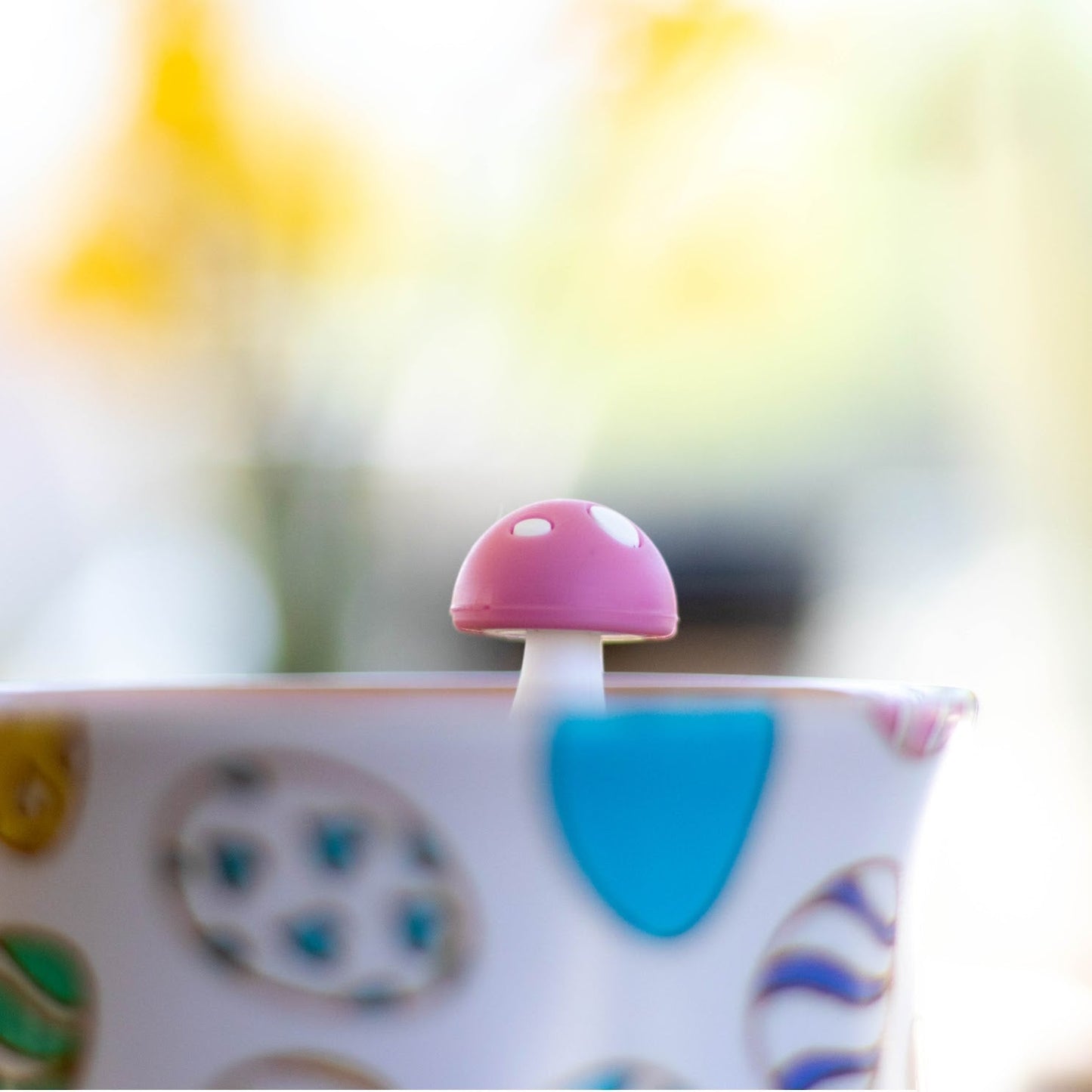 Floating Pink Mushroom Tea Infuser - Cute Tea Infuser for Loose Leaf Tea