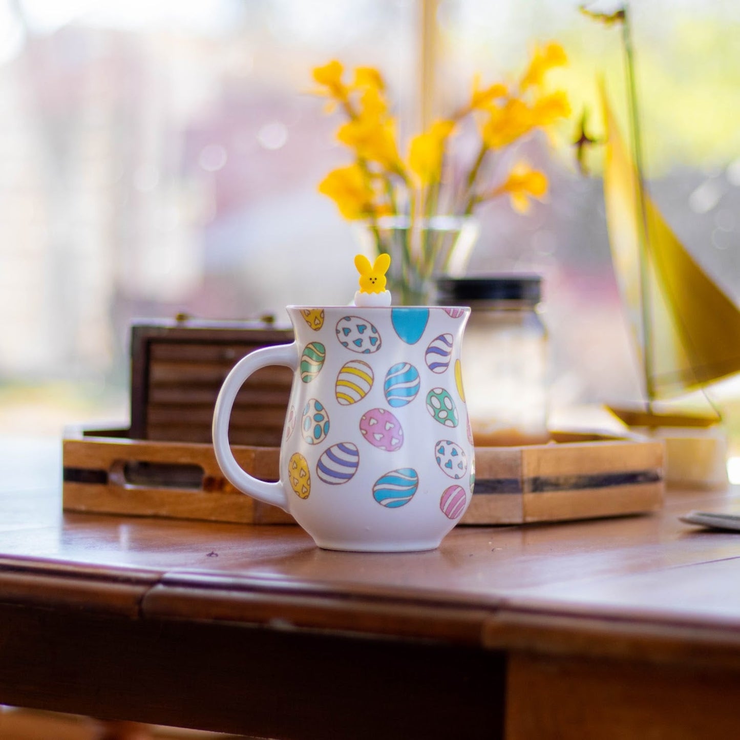 Floating Yellow Peep Easter Tea Infuser - Cute Animal Tea Infuser for Loose Leaf Tea