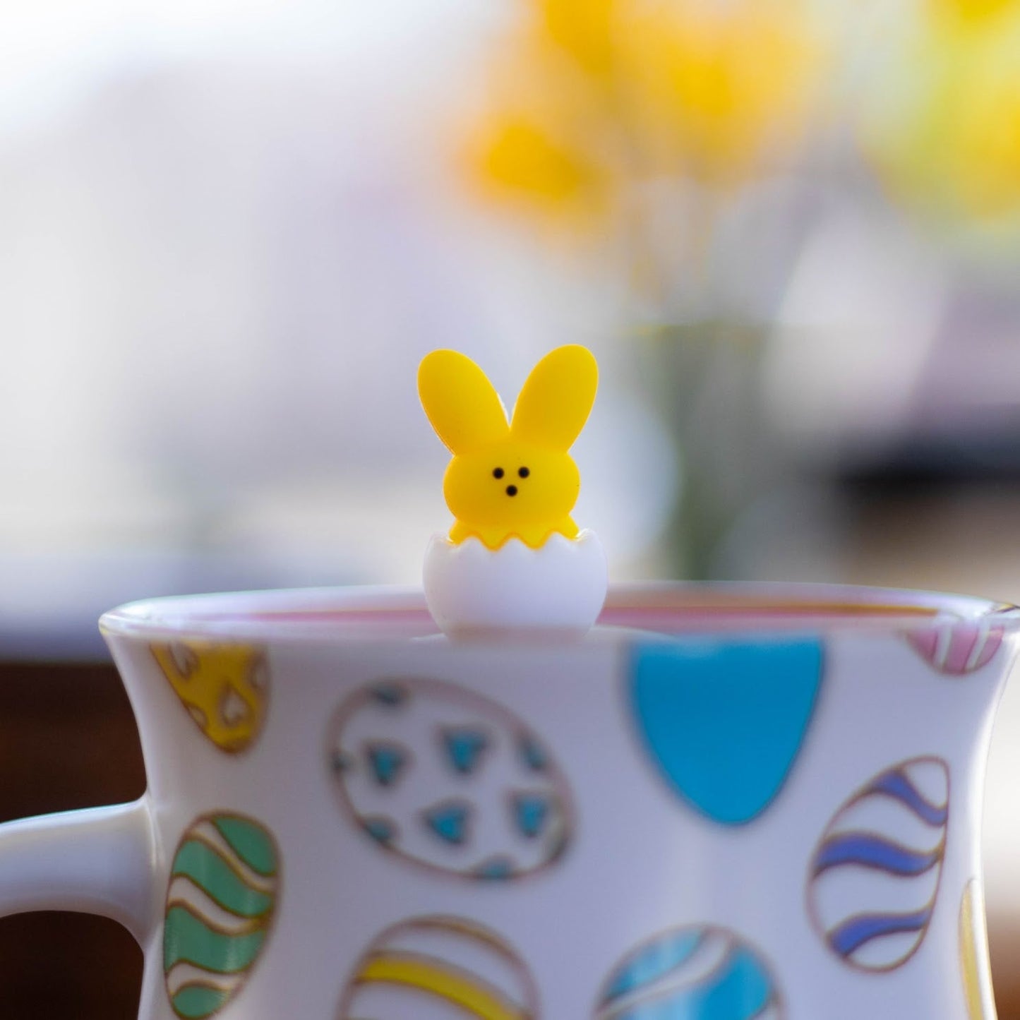 Floating Yellow Peep Easter Tea Infuser - Cute Animal Tea Infuser for Loose Leaf Tea