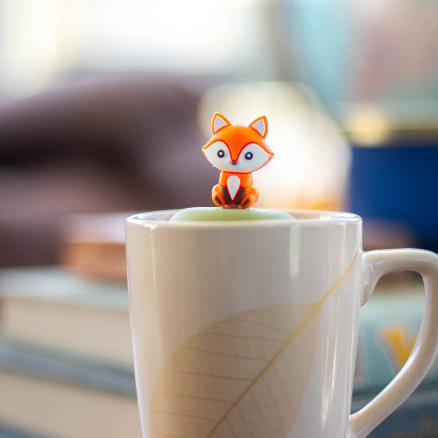 Floating Orange Fox Tea Infuser - Cute Animal Tea Infuser for Loose Leaf Tea