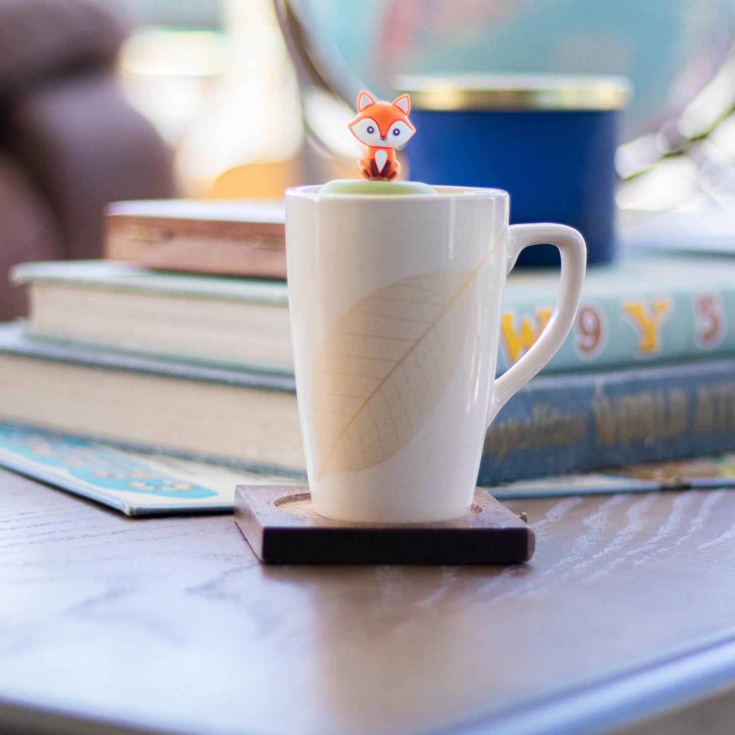 Floating Orange Fox Tea Infuser - Cute Animal Tea Infuser for Loose Leaf Tea