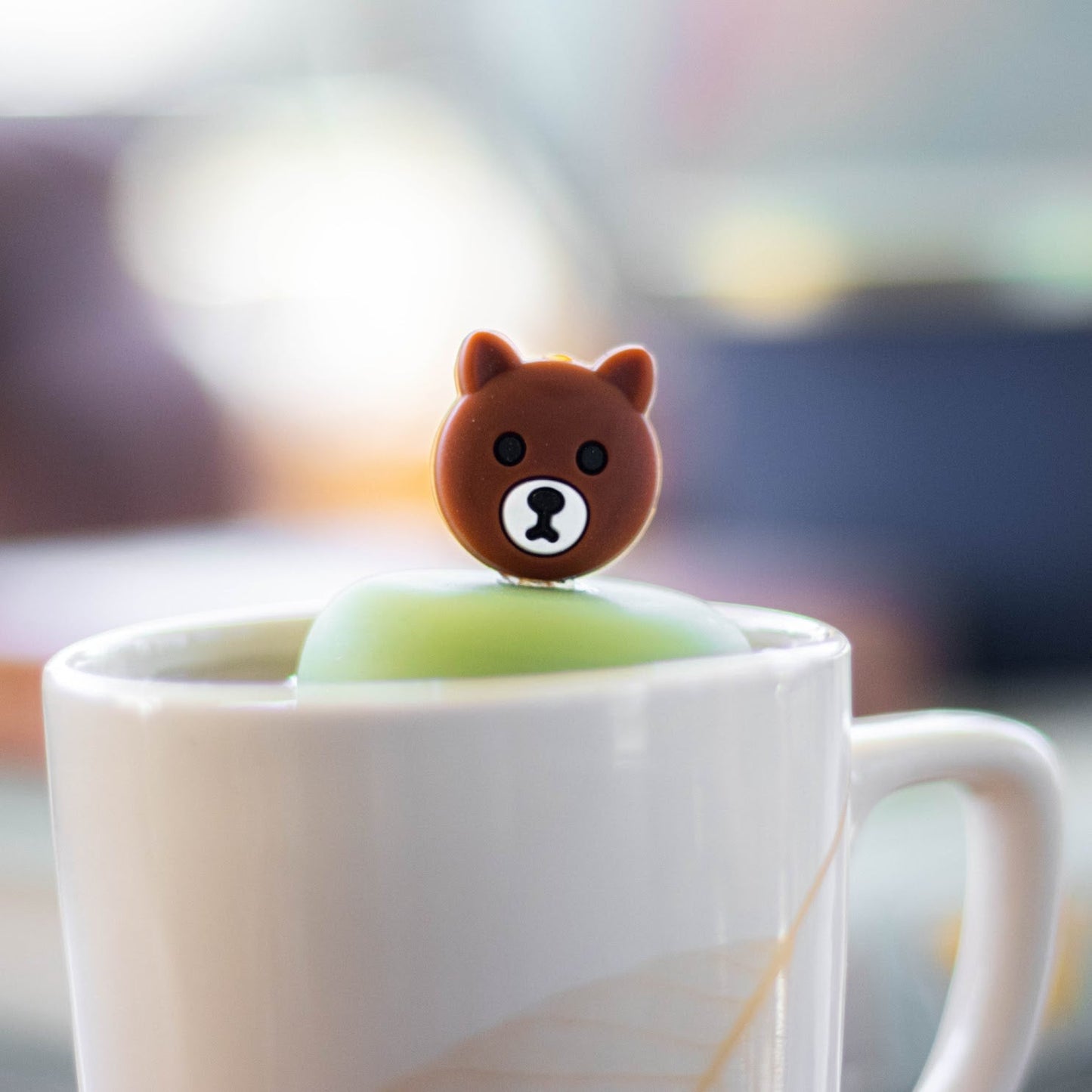 Floating Brown Bear Tea Infuser - Cute Animal Tea Infuser for Loose Leaf Tea