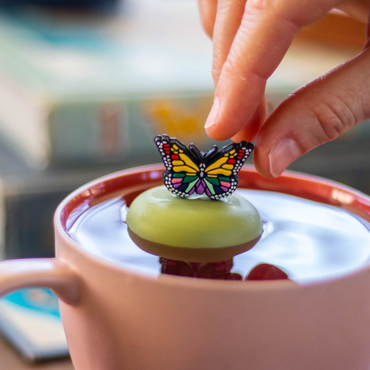 Floating Rainbow Butterfly Tea Infuser - Cute Animal Tea Infuser for Loose Leaf Tea