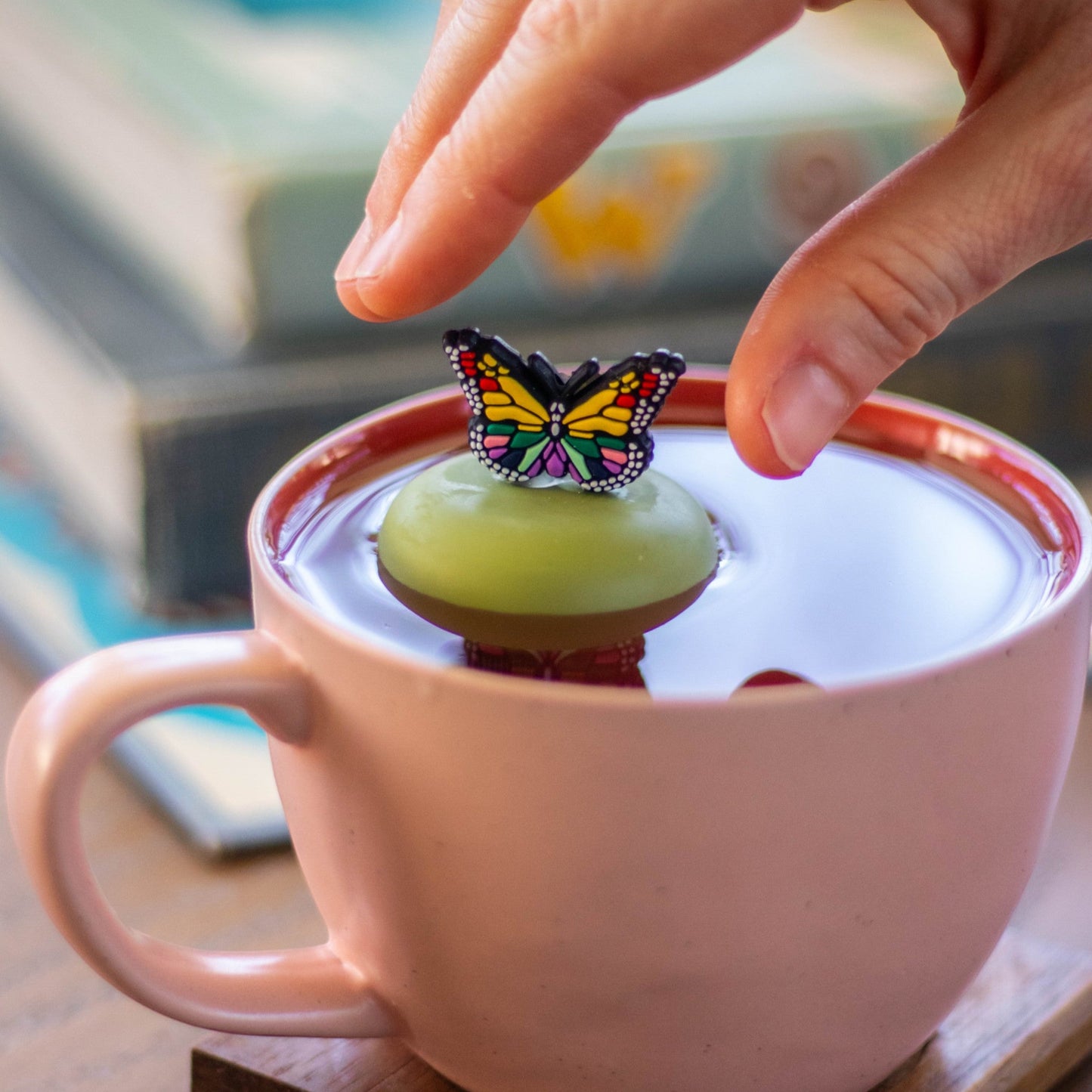 Floating Rainbow Butterfly Tea Infuser - Cute Animal Tea Infuser for Loose Leaf Tea