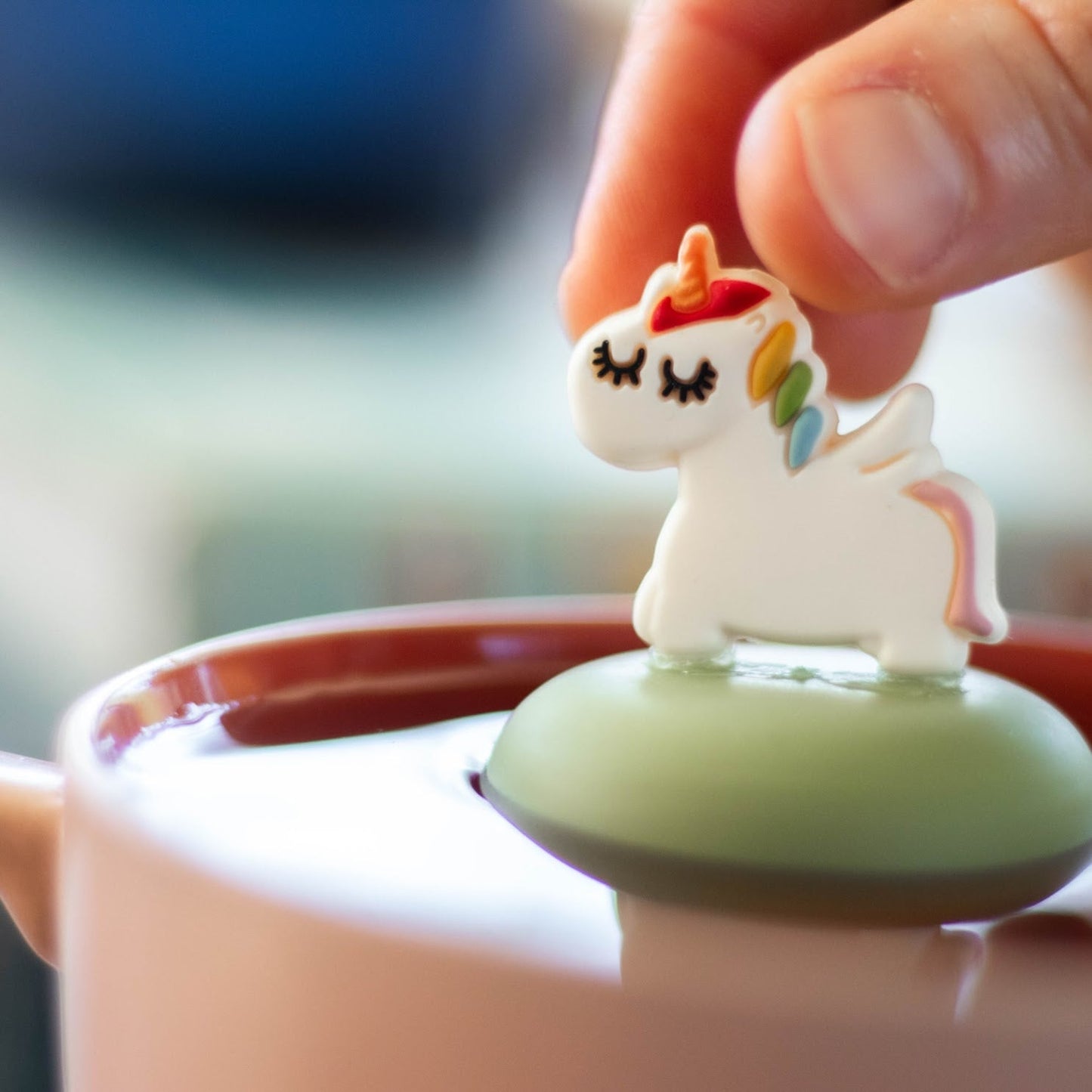 Floating Rainbow Unicorn Tea Infuser - Cute Animal Tea Infuser for Loose Leaf Tea